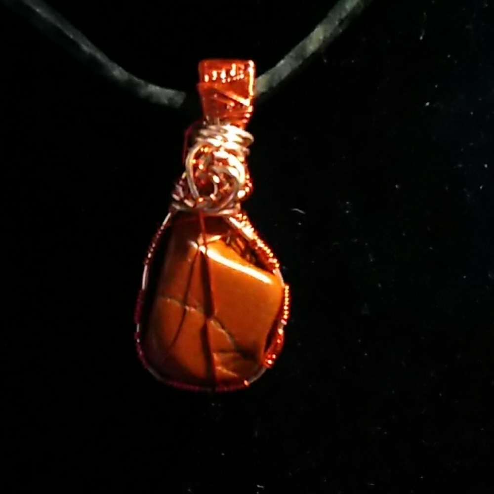 Red Jasper Pendant handmade